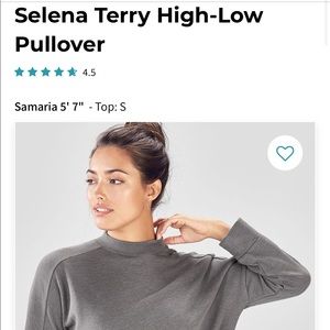 Fabletics Grey pullover, L, NWOT